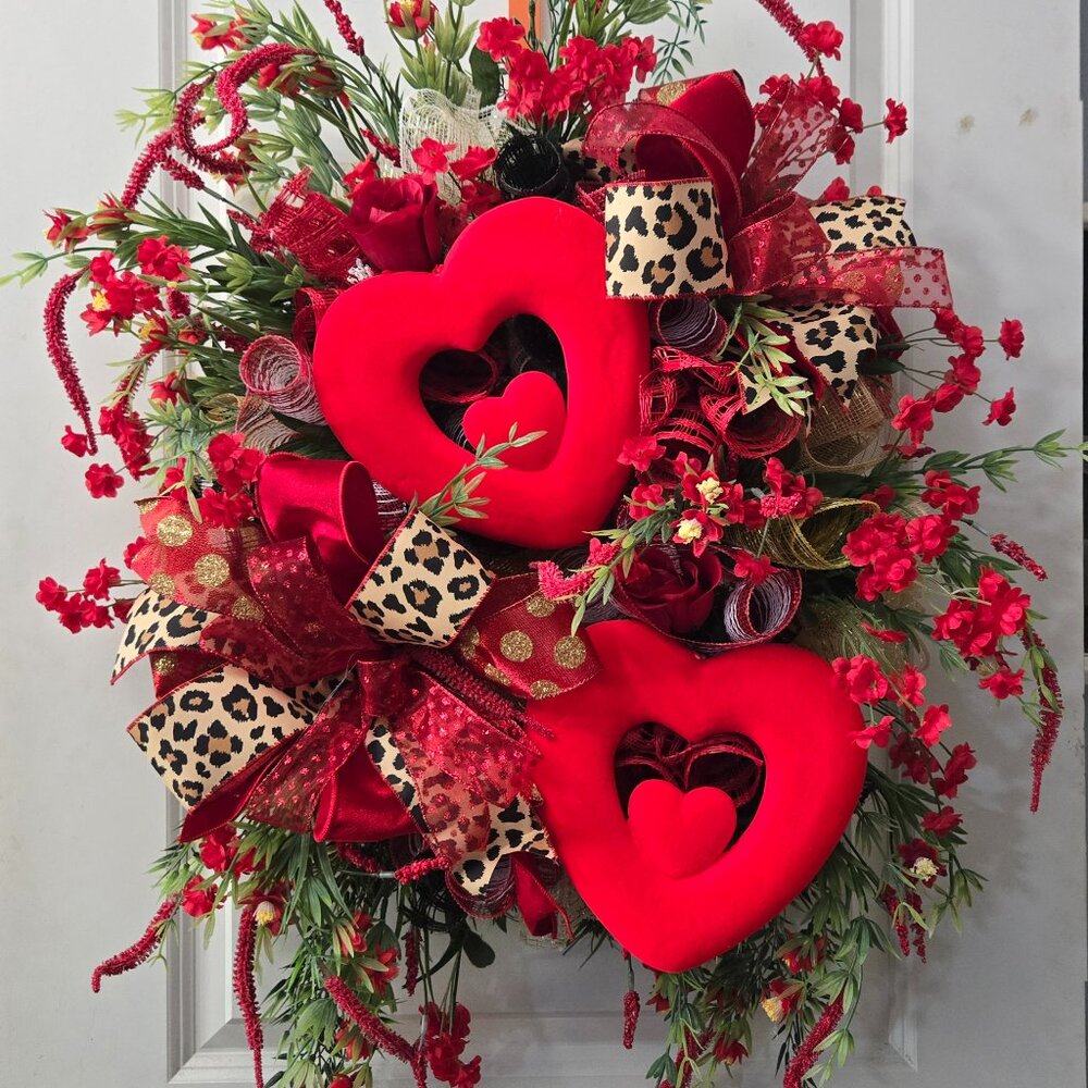 Love is in Bloom Valentine's Day Wreath